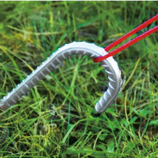 اشتري اوتاد مناسيب حديد للخيام 14 ملم طول 45 سم - اطناب الاصلي من الطربال لوازم الرحلات 